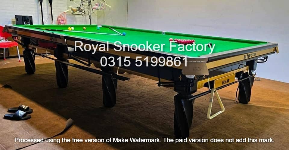 Snooker Table For Sale  / Billiards Tables/ Rasson Table / Snooker P 12