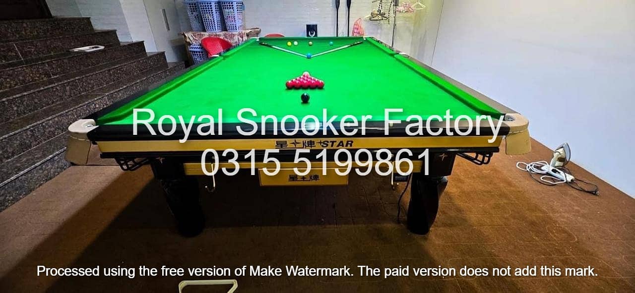 Snooker Table For Sale  / Billiards Tables/ Rasson Table / Snooker P 15