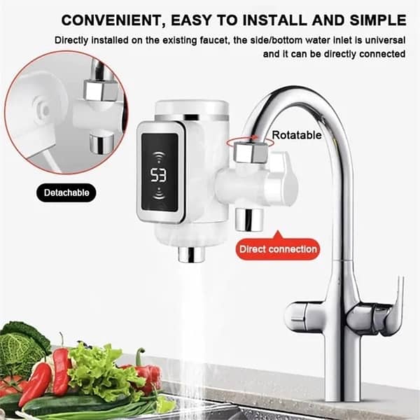 Electric Faucet with Instant Hot & Cold Water Heating 2