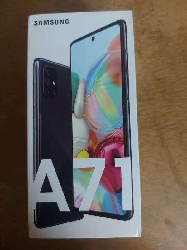 sumsung galaxy a71 with box pta proofed 0