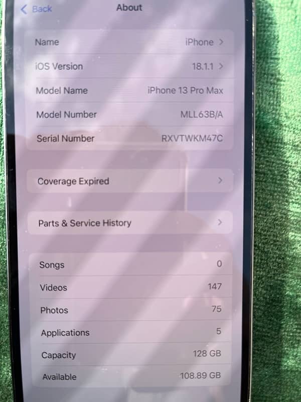 iPhone 13promix non pta 128gb 83helath only Face ID not working 6