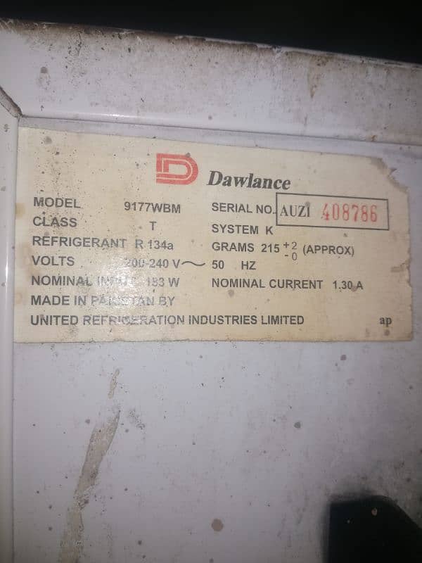 Dawlance large Fridge excellent cooling original compressor 8