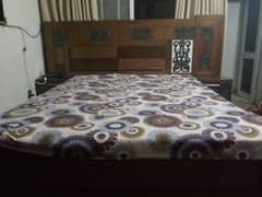 WOODEN BED SET