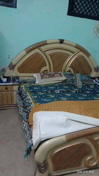 Bed with Dressing table and 2 side tables without Mattress available 0