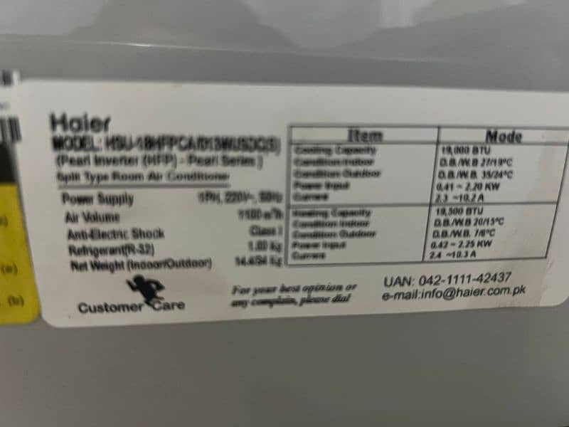 Haier DC inverter AC for sale 2