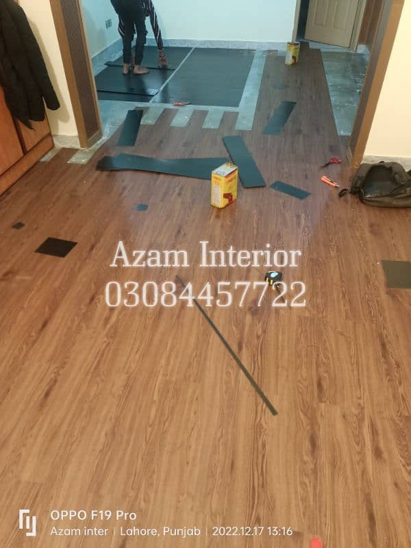 vinyl flooring window blinds wooden floor Azam Interior 2