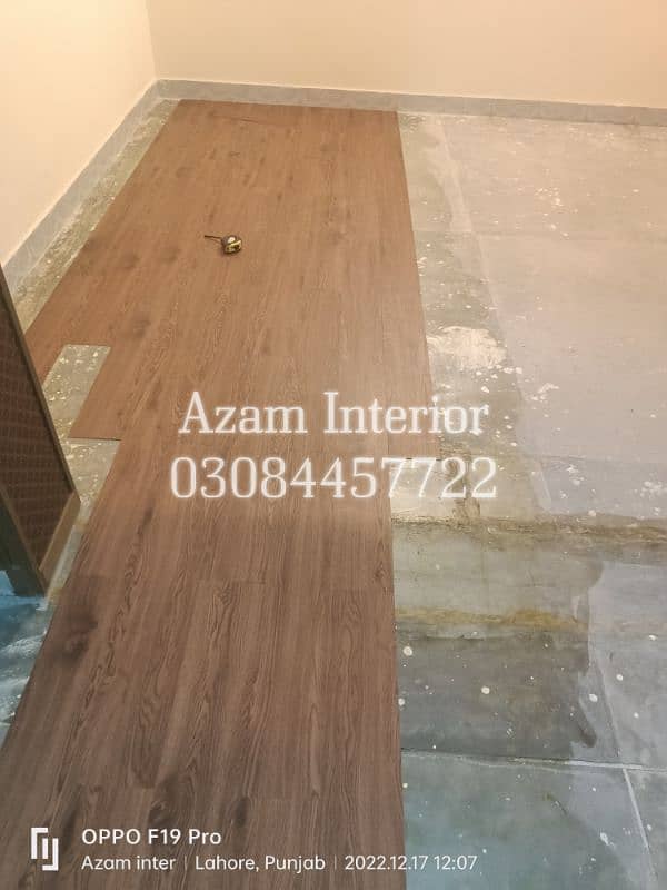 vinyl flooring window blinds wooden floor Azam Interior 3