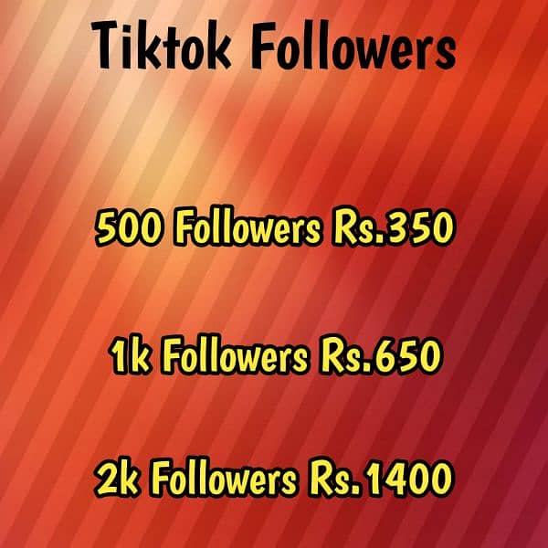 Tiktok Followers 100% Real Fast 0