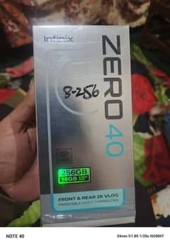 Infinix zero 40 just box open