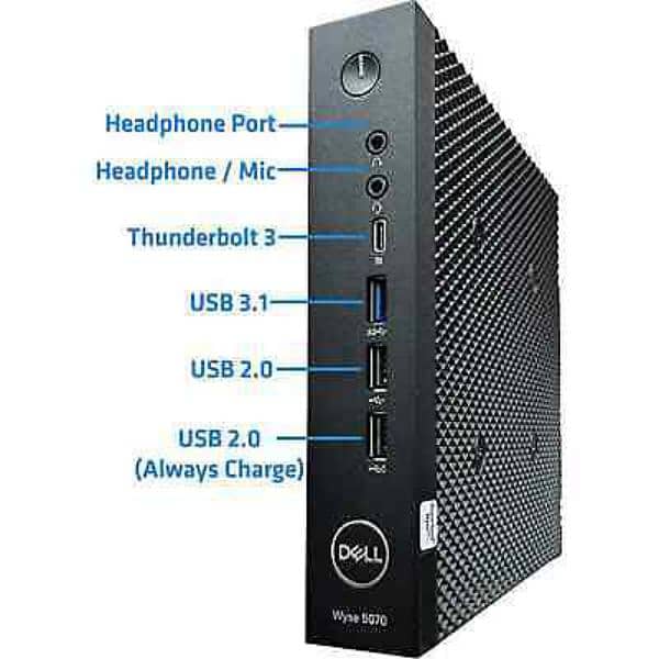 wyse 5070 Thin client J4104 4gbRam 64gb ssd adaptor 1