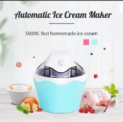 Ice Cream Maker, Household Automatic Mini Ice Cream Machine with Built