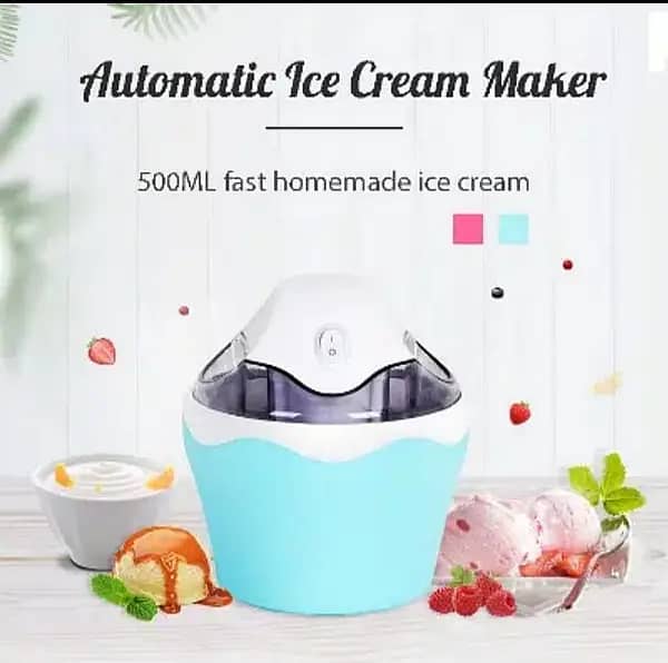 Ice Cream Maker, Household Automatic Mini Ice Cream Machine with Built 0