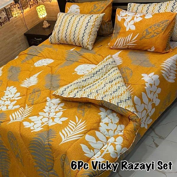 *6PC Vicky Razai set whole sale price free delivery 7