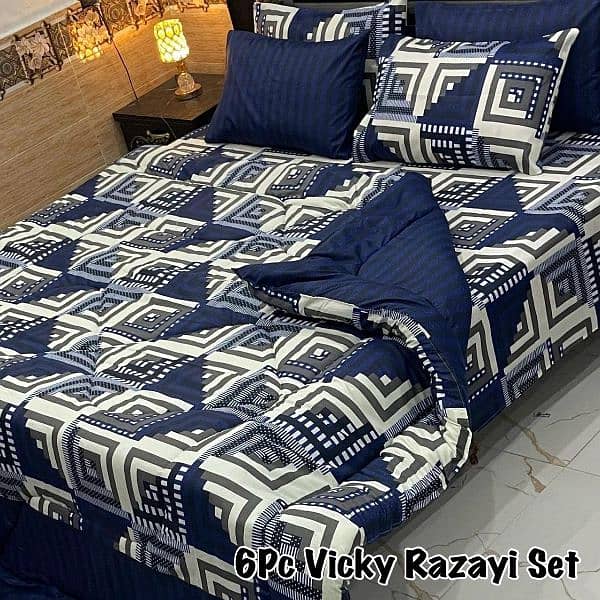 *6PC Vicky Razai set whole sale price free delivery 9