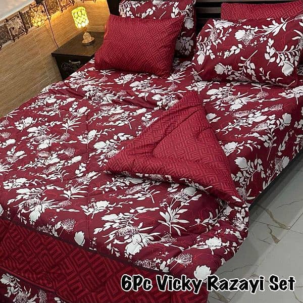 *6PC Vicky Razai set whole sale price free delivery 10