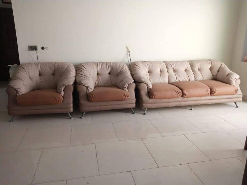 5 Seater Leather Sofa Set 2