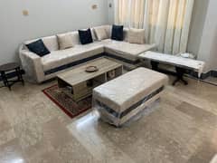 L SHAPE SOFA,9 SEATER,FULL NEW CONDITION