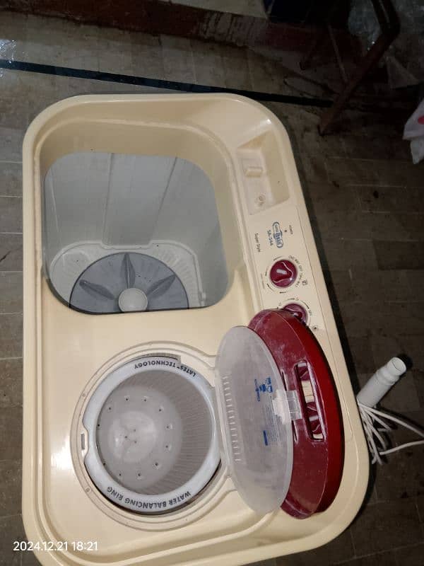 super asia twin tub washer+ dryer for sale 2