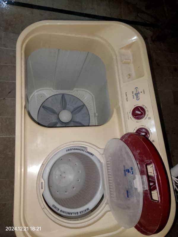 super asia twin tub washer+ dryer for sale 3