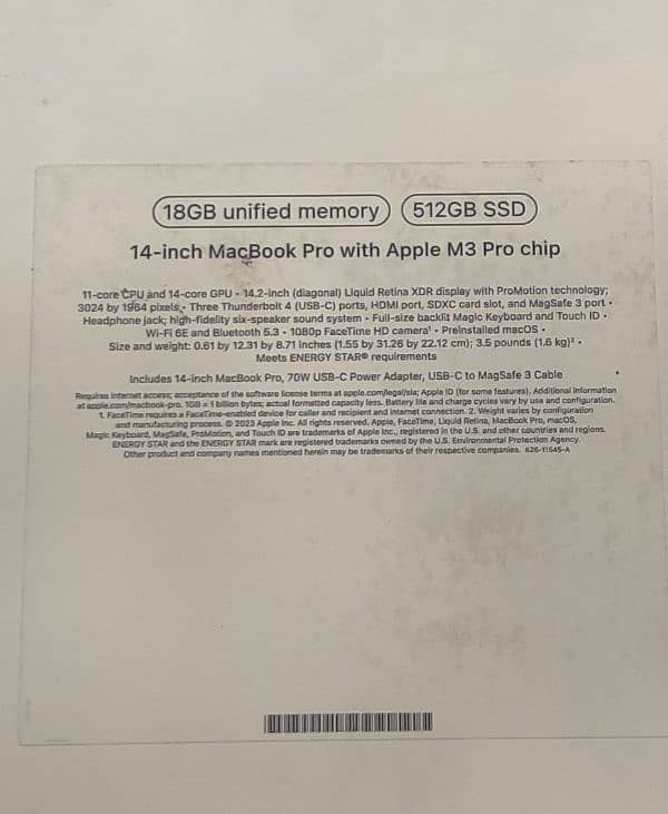 MacBook Pro 512GB SSD 1