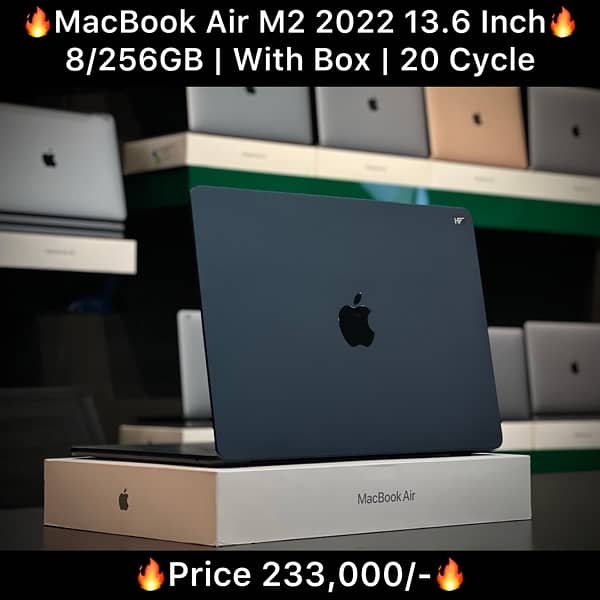 MacBook Air M2 13 inch 8GB 256GB 2022 Midnight Colour 0