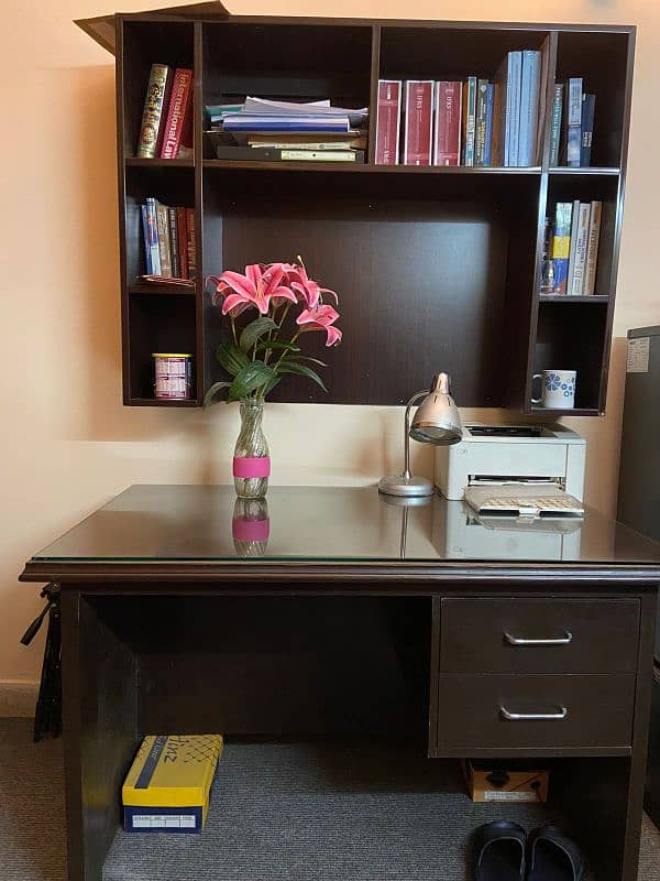 office/study table set + table lamp 0