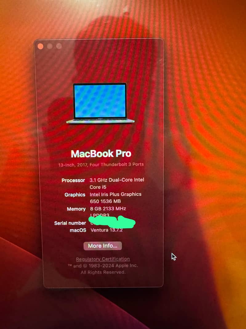 Macbook pro 2017 touch bar 1