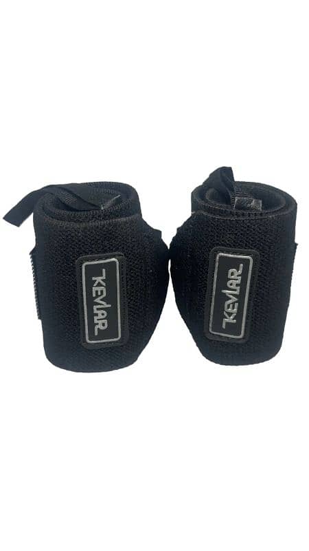 Premium Black Wrist Wraps Support for Weightlifting, Gym, Fitness 0