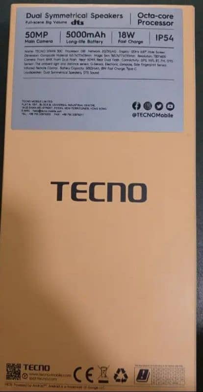 Tecno spark 30c 1