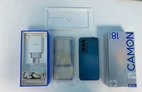 Tecno camon 18 premier mobile full box 10 by 10 condition