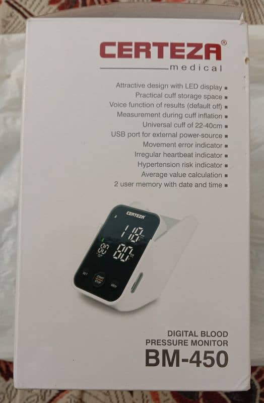 Digital Blood Pressure Monitor certeza BM-450 9