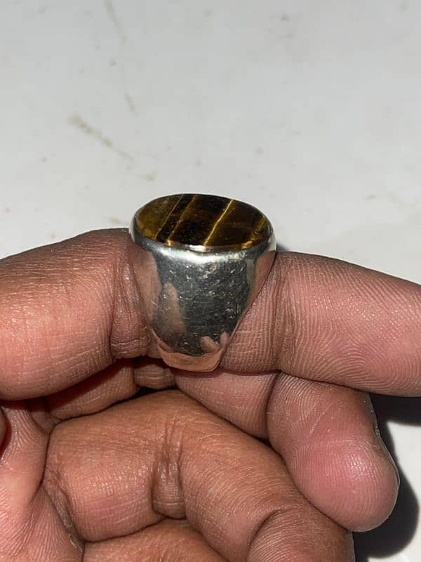 chandi ring Tiger nug original Saudia sa liya  0/3/0/8/6/0/8/3/0/4/7/ 2