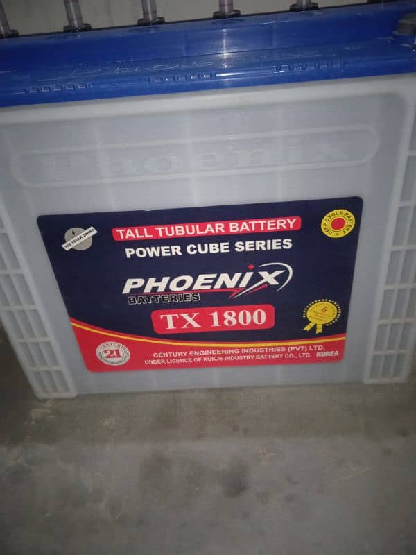 Phoenix TX 1800 tubler battery 0