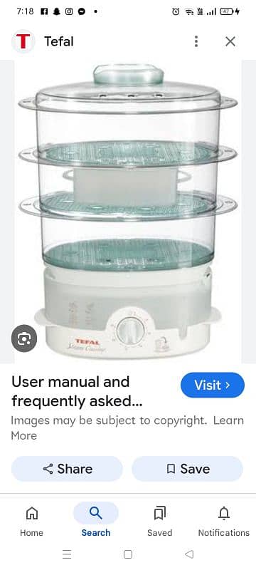 Tefal food steamer 4