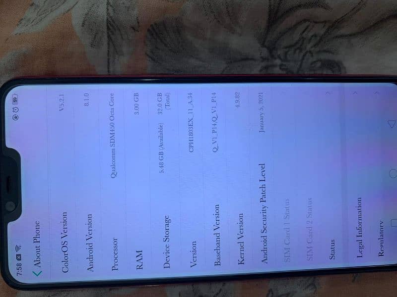 oppo A3S for sale 5