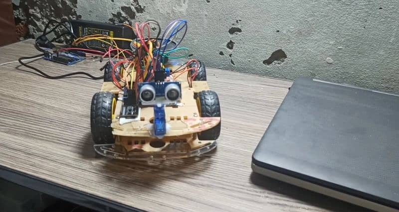 Obstacle avoiding plus speakable intelligent robotic car for projects 2