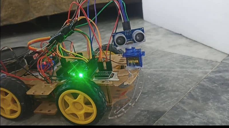 Obstacle avoiding plus speakable intelligent robotic car for projects 5