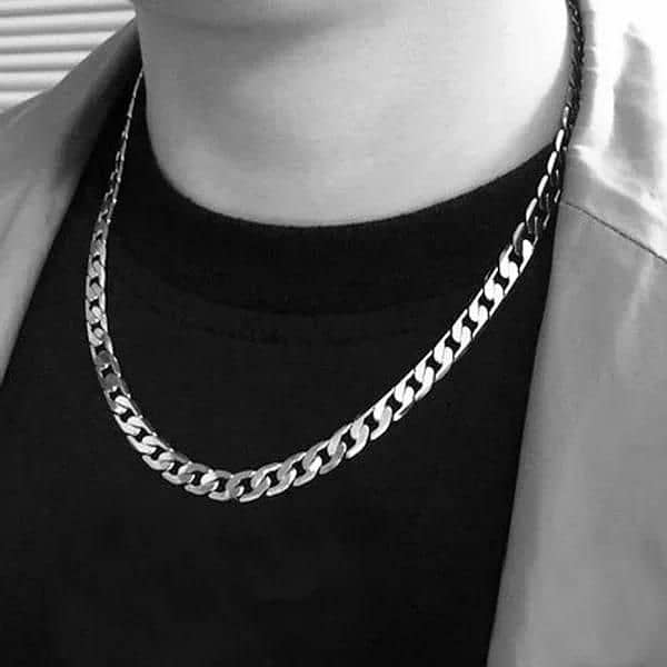 Cuban Stainless chain necklace For boys 0