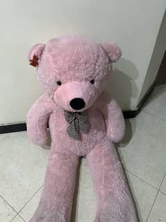 5ft tall light pink stuffed teddy bear