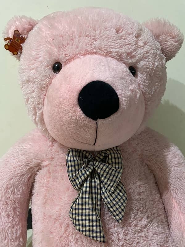 5ft tall light pink stuffed teddy bear 2