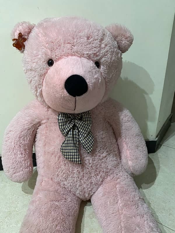 5ft tall light pink stuffed teddy bear 3