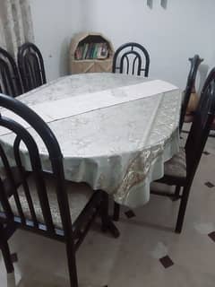 Dining table with 6 chairs