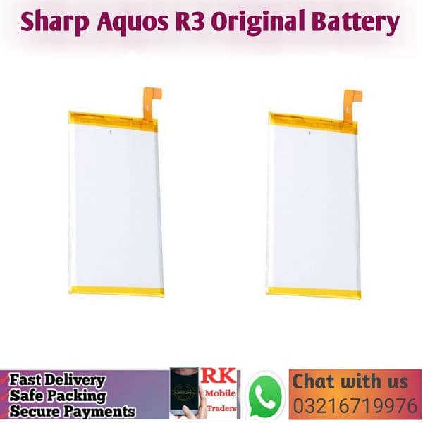 Original Sharp Aquos R3  Battery 2