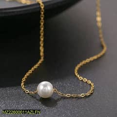 Alloy gold plated pearl stone pendant