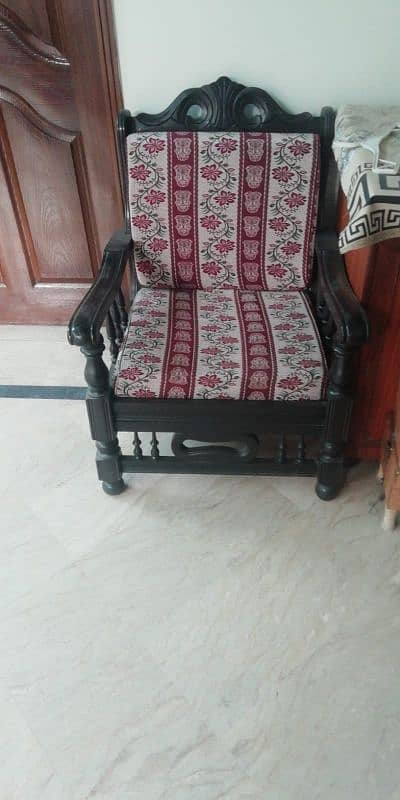 sofa set wooden sheesham wood 0