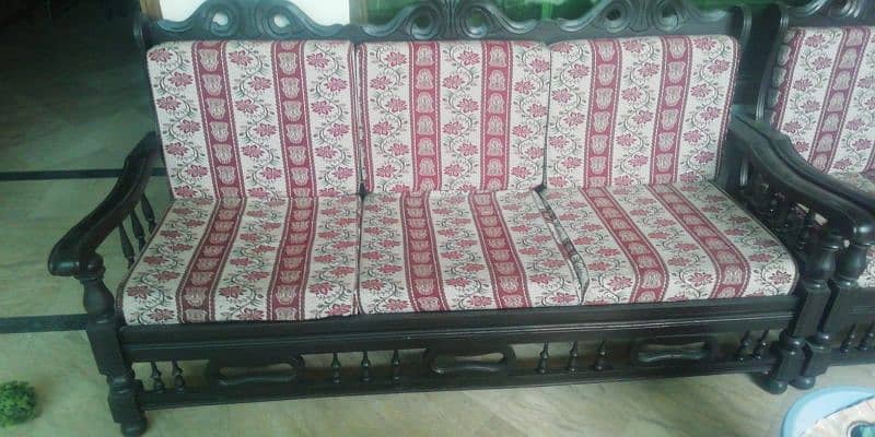 sofa set wooden sheesham wood 1