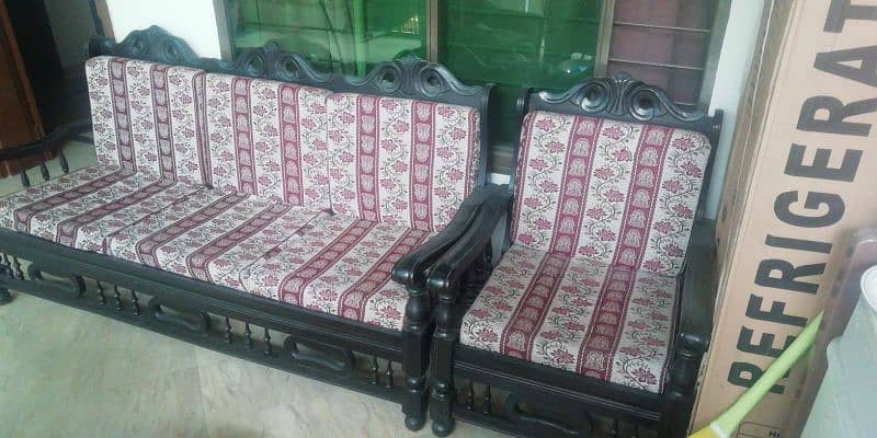 sofa set wooden sheesham wood 2