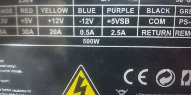 power supply 500 watt 1