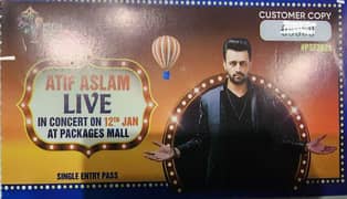 Atif Aslam LIve concert tickets for sale