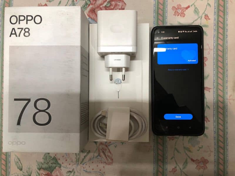 Oppo A78 8/256(Under-Warranty)with Box 1